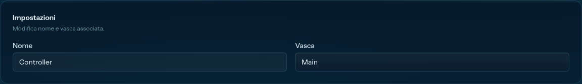 Device Edit Name Tank