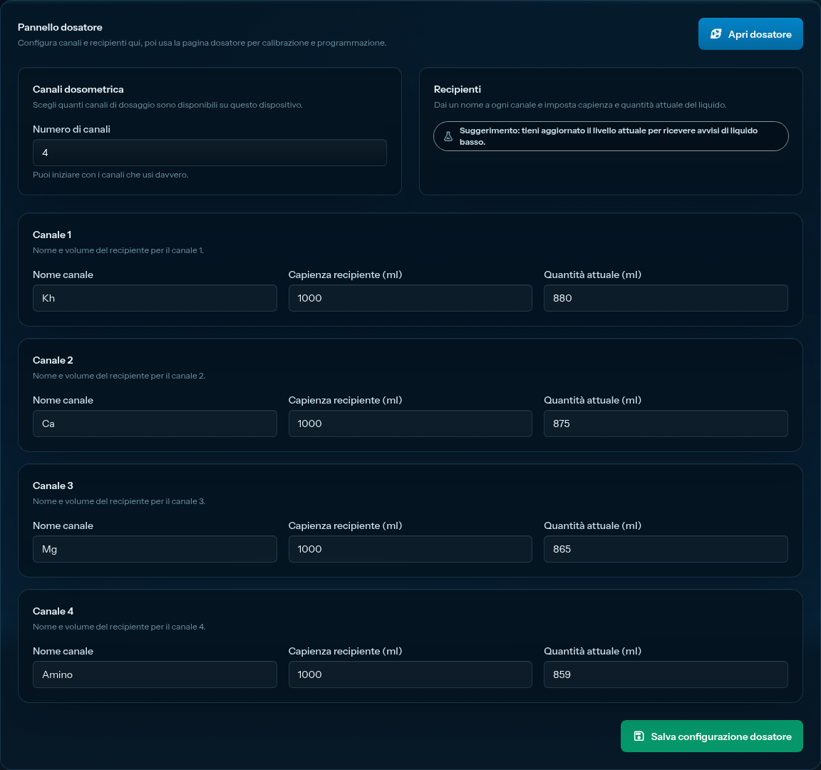 Doser Device Config
