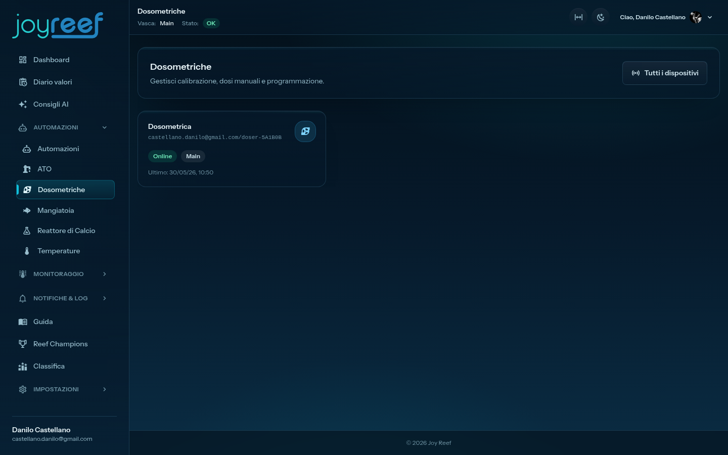 Doser Page Empty
